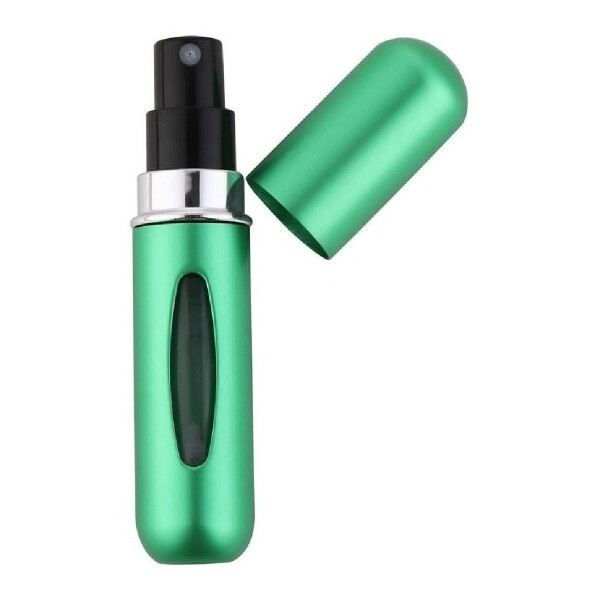 Mini Botella Atomizadora Perfume Portátil Recargable Variante Color Verde