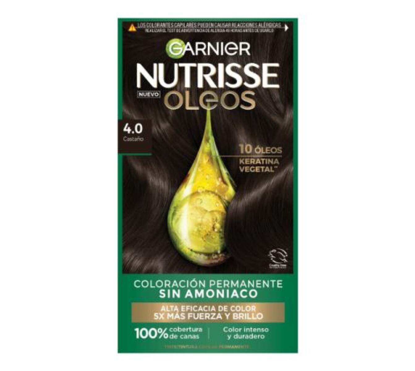 Garnier Nutrisse oleos Sin amoníaco - 4 Castaño 