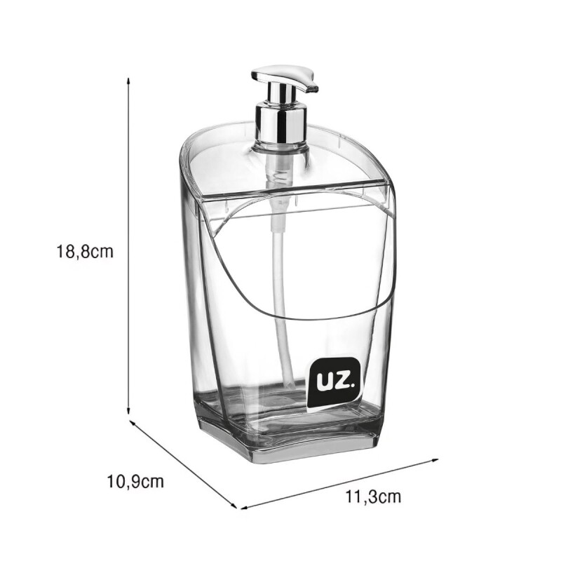 Dispensador de jabón 500 ml TRANSPARENTE