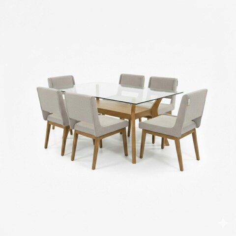 JUEGO COMEDOR XS09/6 CREMA 305540 (CD) Unica