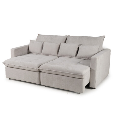 Sofá Cama Carmín - Tela Microfibra 12073 (Greige)