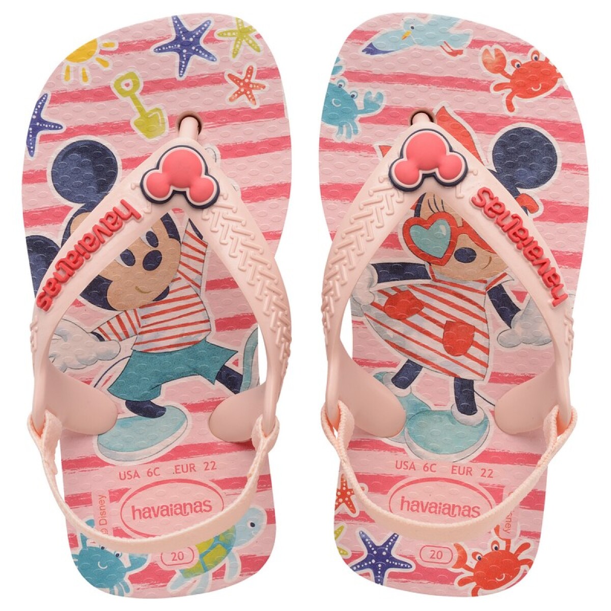Ojotas Havaianas Baby Disney Classics - Rosado 