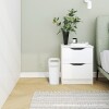 Cesto tacho de basura papelera plástico blanco