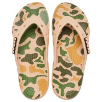 Ojotas Crocs Classic Flip Printed Marrón