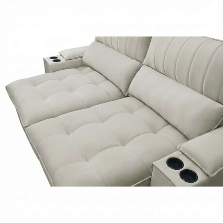 Sillon 3 cuerpos Retractil Reclinable Bariloche Beige