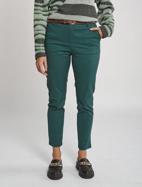 Pantalon chino verde