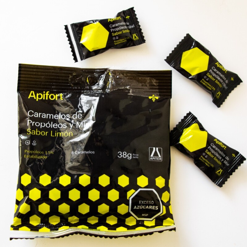Caramelos Apifort Propóleo Y Miel Sabor Limón 8 Uds. Caramelos Apifort Propóleo Y Miel Sabor Limón 8 Uds.