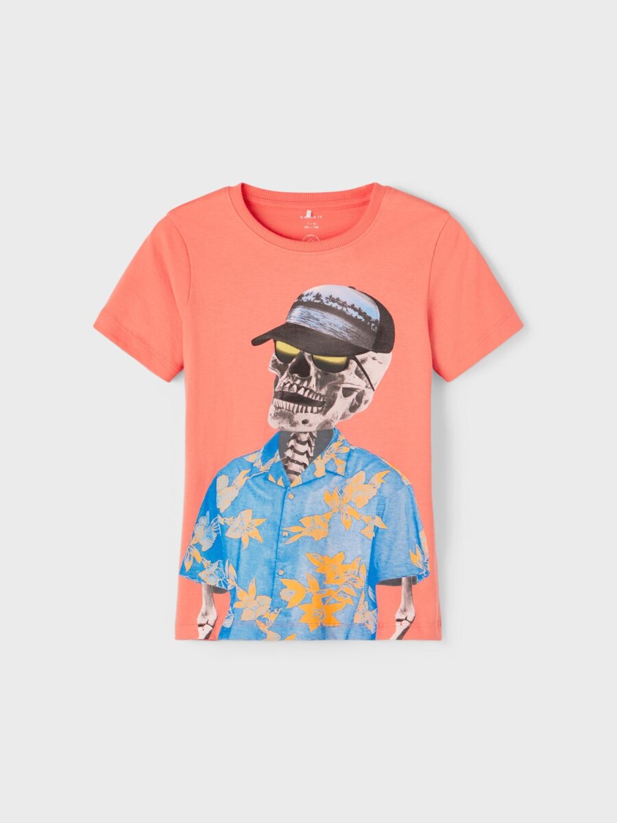 Camiseta Estampada Manga Corta - Peach Echo 