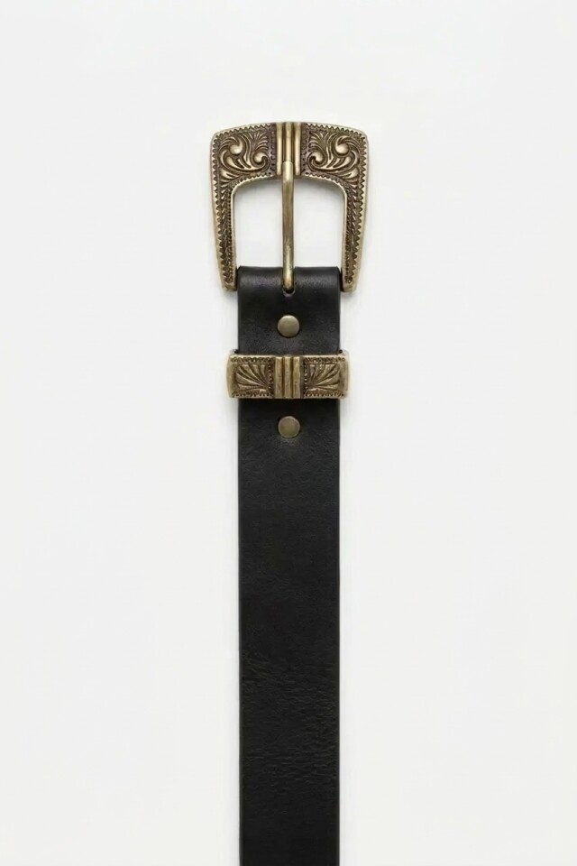 Cinturón boho negro