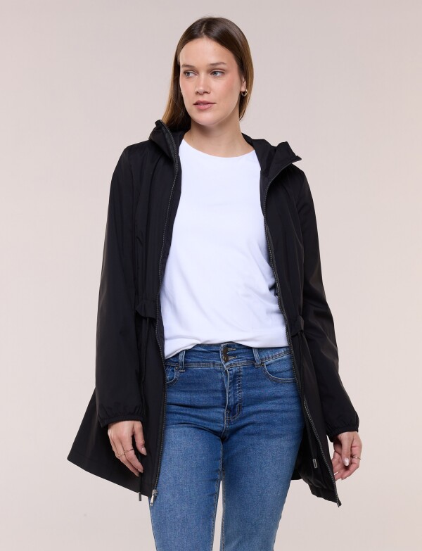 Campera Liviana Con Capucha NEGRO