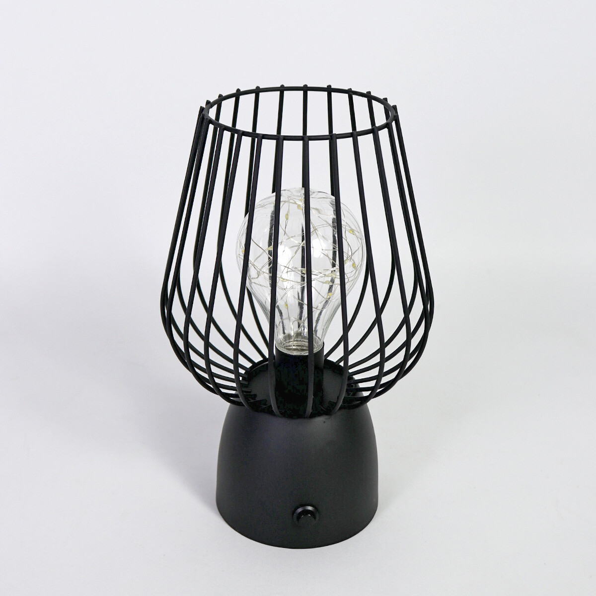 LAMPARA LED METAL NEGRO 16X24.5CM 