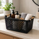 Cesto calado con asas 30 x 15 x 13 NEGRO