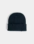 Gorro Clasico Gorro Tejido Efecto Rotura - Azul Medio