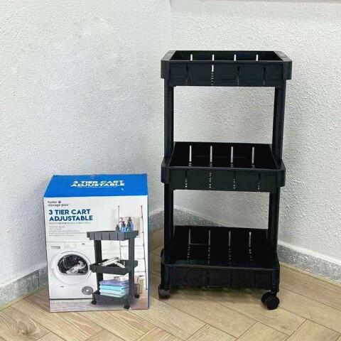 Organizador con rueditas 3 estantes 73x35x28cm Organizador Con Rueditas 3 Estantes 73x35x28cm