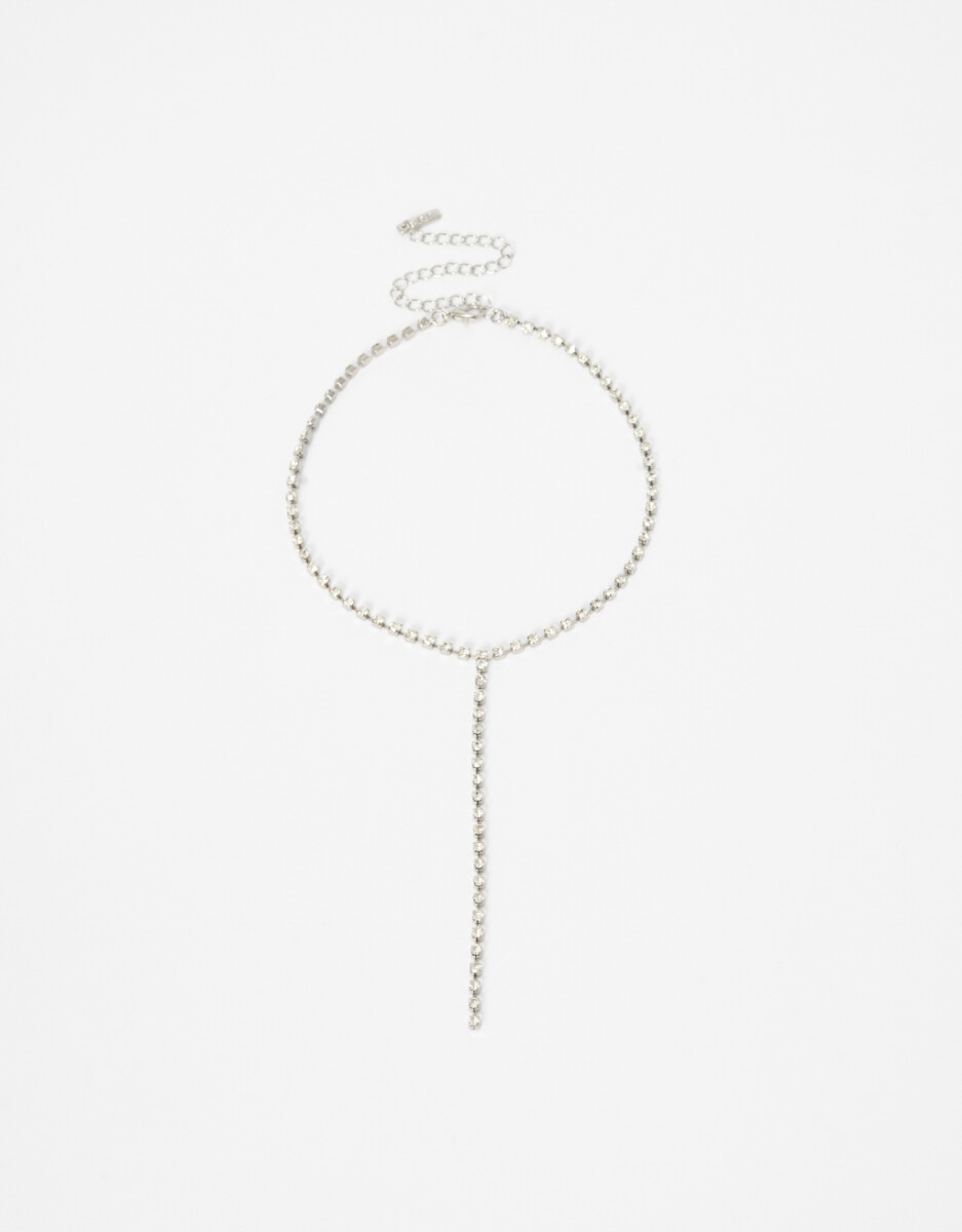 Collar Largo De Strass. 
