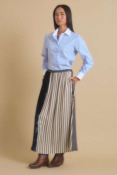 FALDA LARGA Gris