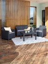 Set jardín MOLDE 4 plazas gris Set jardín MOLDE 4 plazas gris