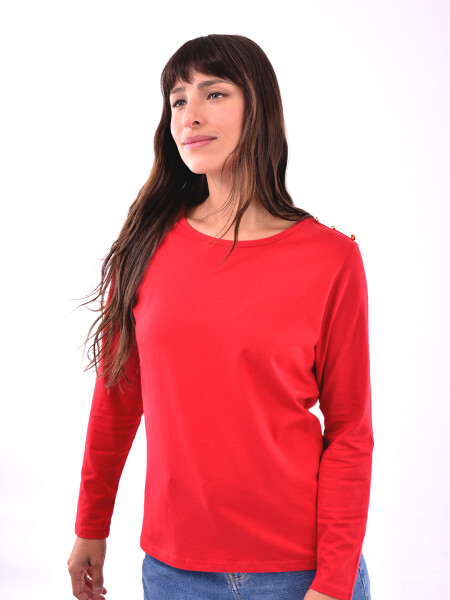 REMERA OHANA ROJO OSCURO