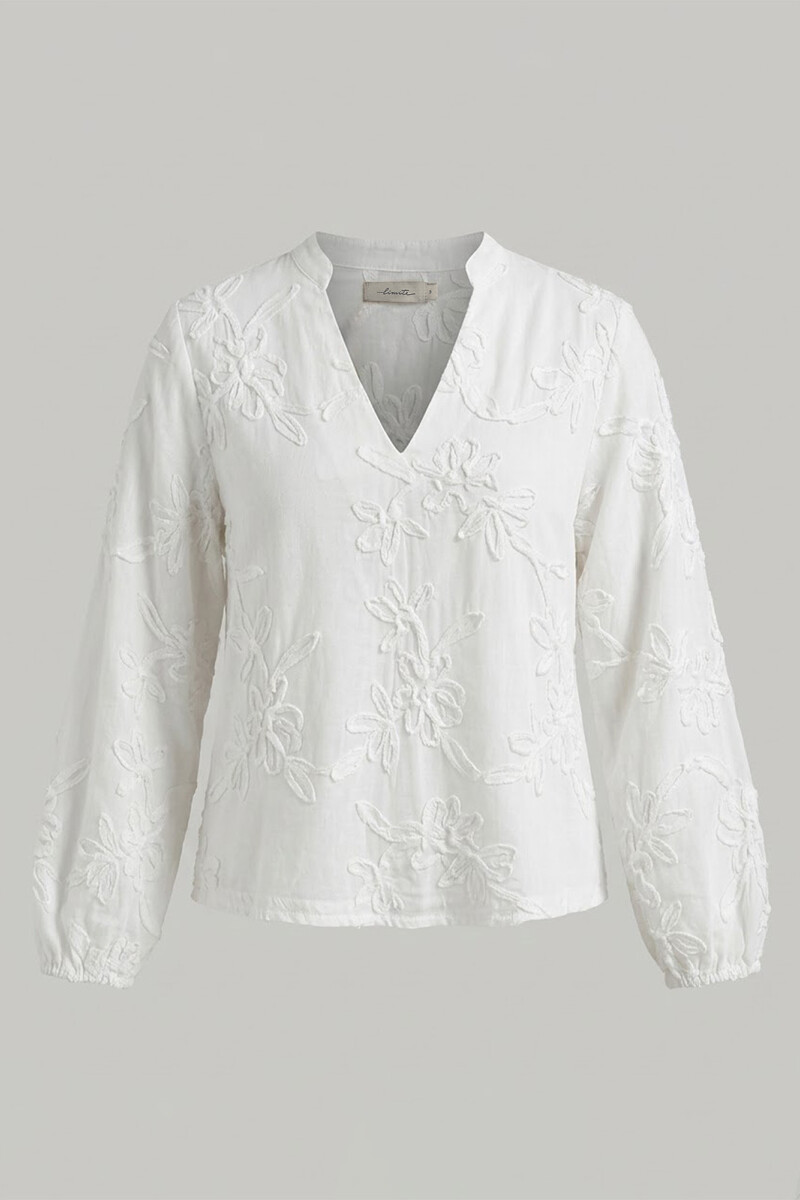 BLUSA RAYA FLOR BLANCO