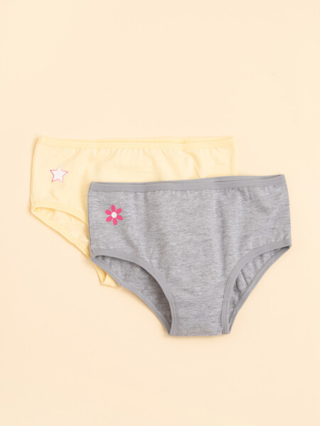 Bombachas pack x2 Lisa Y Estampada