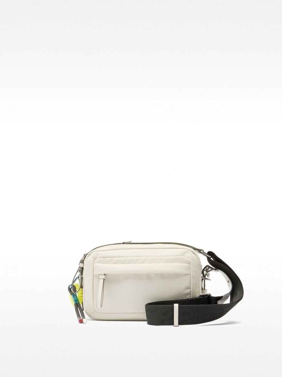 Bolso Bandolera De Nylon - crudo 