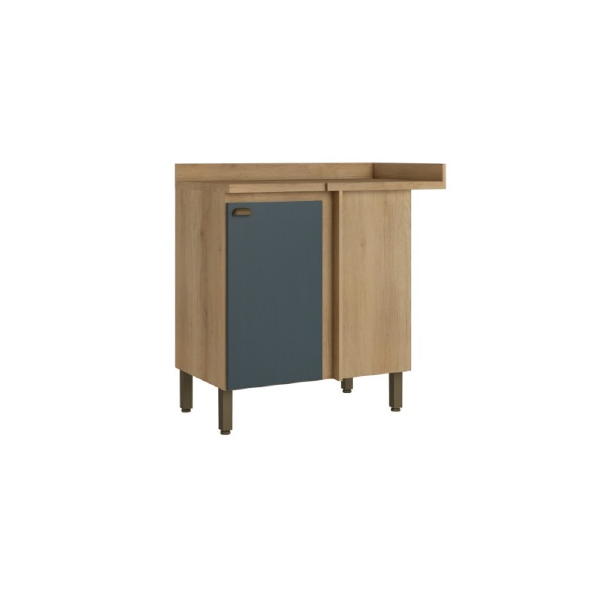 BAJO MESADA 94 cm 1 PUERTA FINESSE CAP AZUL TB 