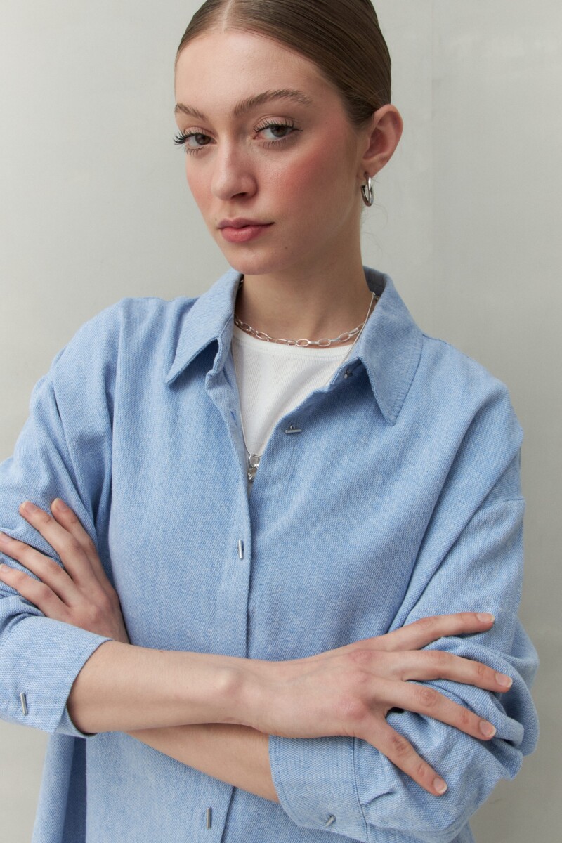 CAMISA MINTY Azul Melange