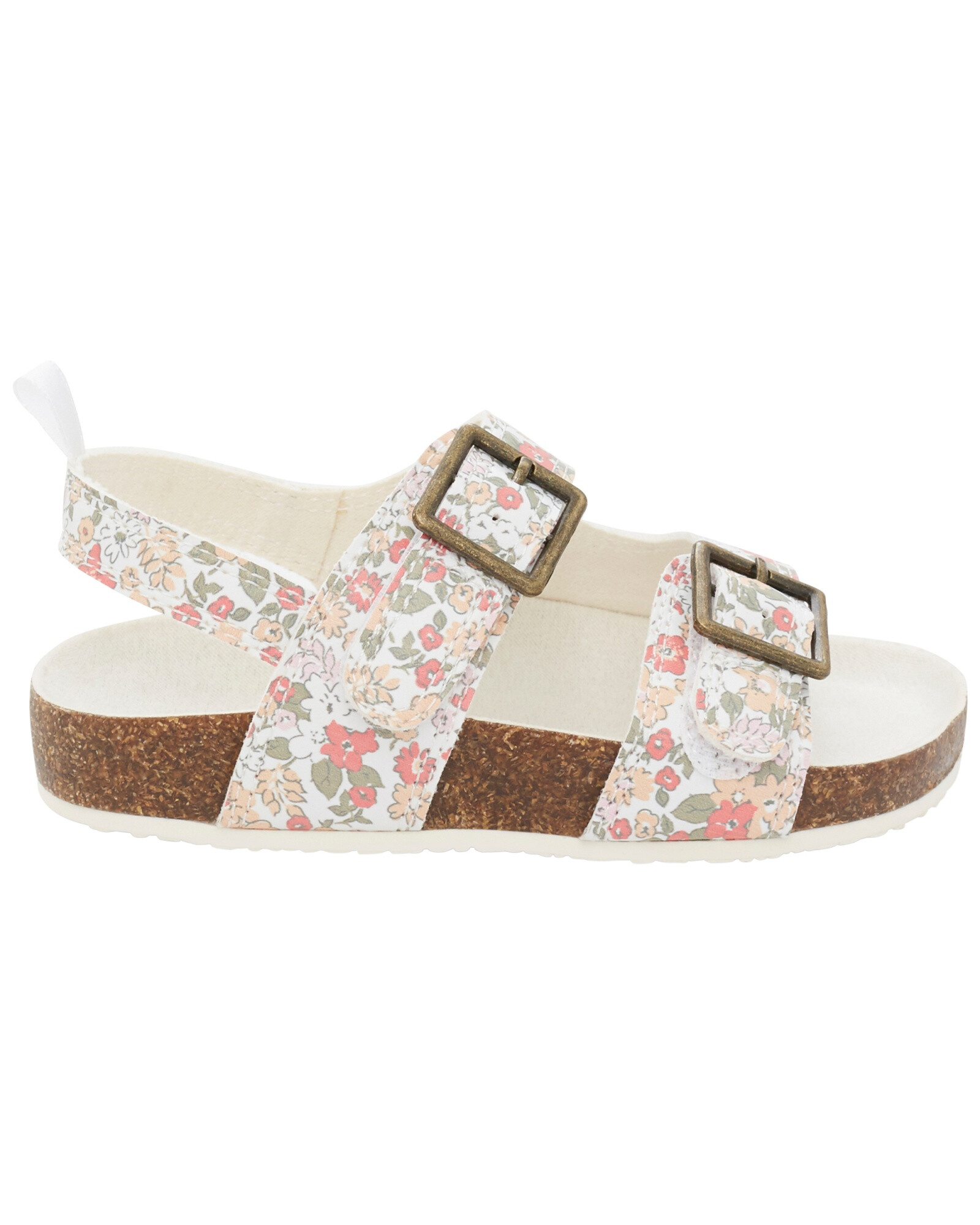 Sandalias con velcro, diseño floral Sandalias con velcro, diseño floral