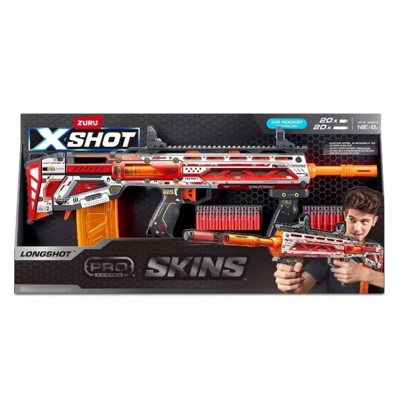 Lanzador Zuru Xshot Performance Long Shot (con 40 Dardos) Lanzador Zuru Xshot Performance Long Shot (con 40 Dardos)