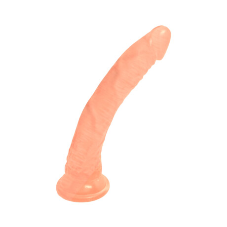 Dildo Curvo con Ventosa 19 cm Beige