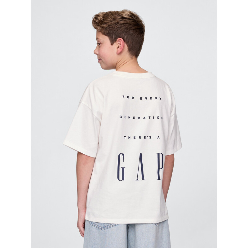 JPN SS 80S LOGO TEE NEW OFF WHITE