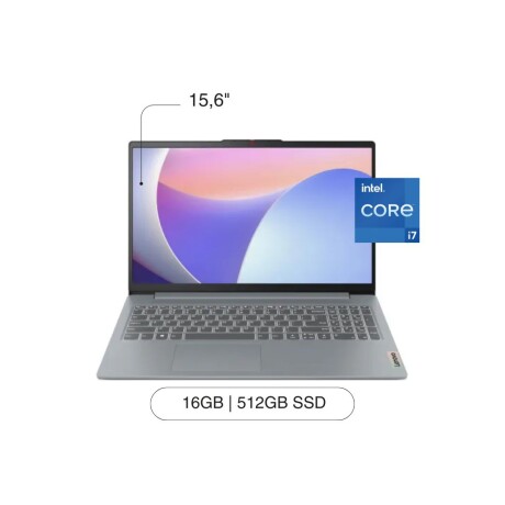 Notebook LENOVO IP Slim 3 15.6' FHD 512GB / 16GB I7-13620H W11 - Artic Gray Notebook LENOVO IP Slim 3 15.6' FHD 512GB / 16GB I7-13620H W11 - Artic Gray