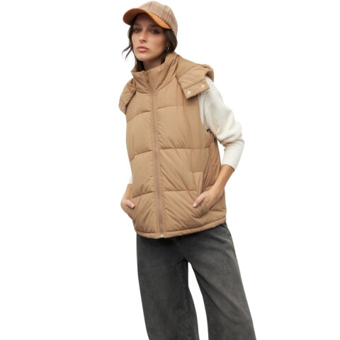 CHALECO MARLIE XS-XL TOSTADO