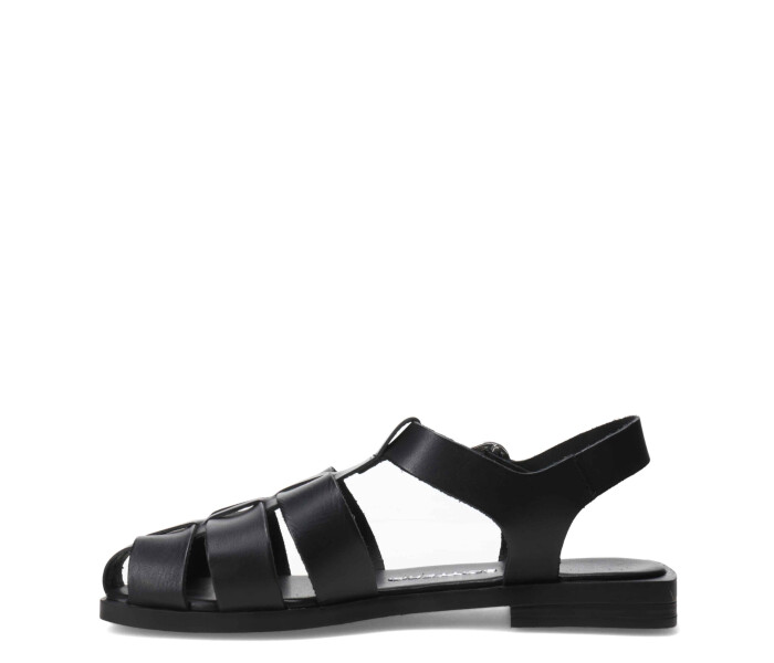 Sandalia franciscana con punta cerrada 336801 Preto