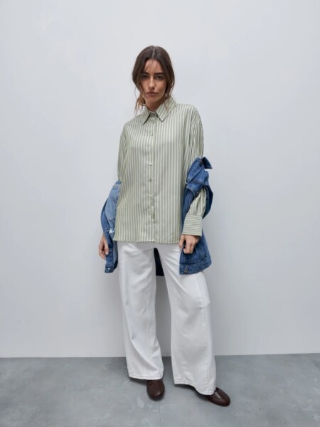 CAMISA D.CASSIN DANAE M.L VERDE