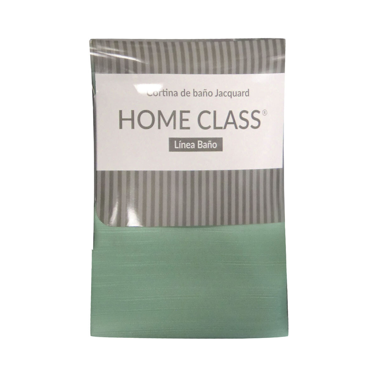 Cortina de Baño Home Class Jacquard Lisa 180 x 180 Cm. - MENTA 