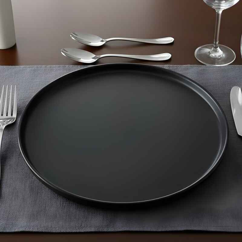 Plato de postre Stoneware D20x2cm TOKIO NEGRO