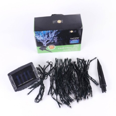 100 Luces Led Solares Calidas 10 Mt Cable 100 Luces Led Solares Calidas 10 Mt Cable