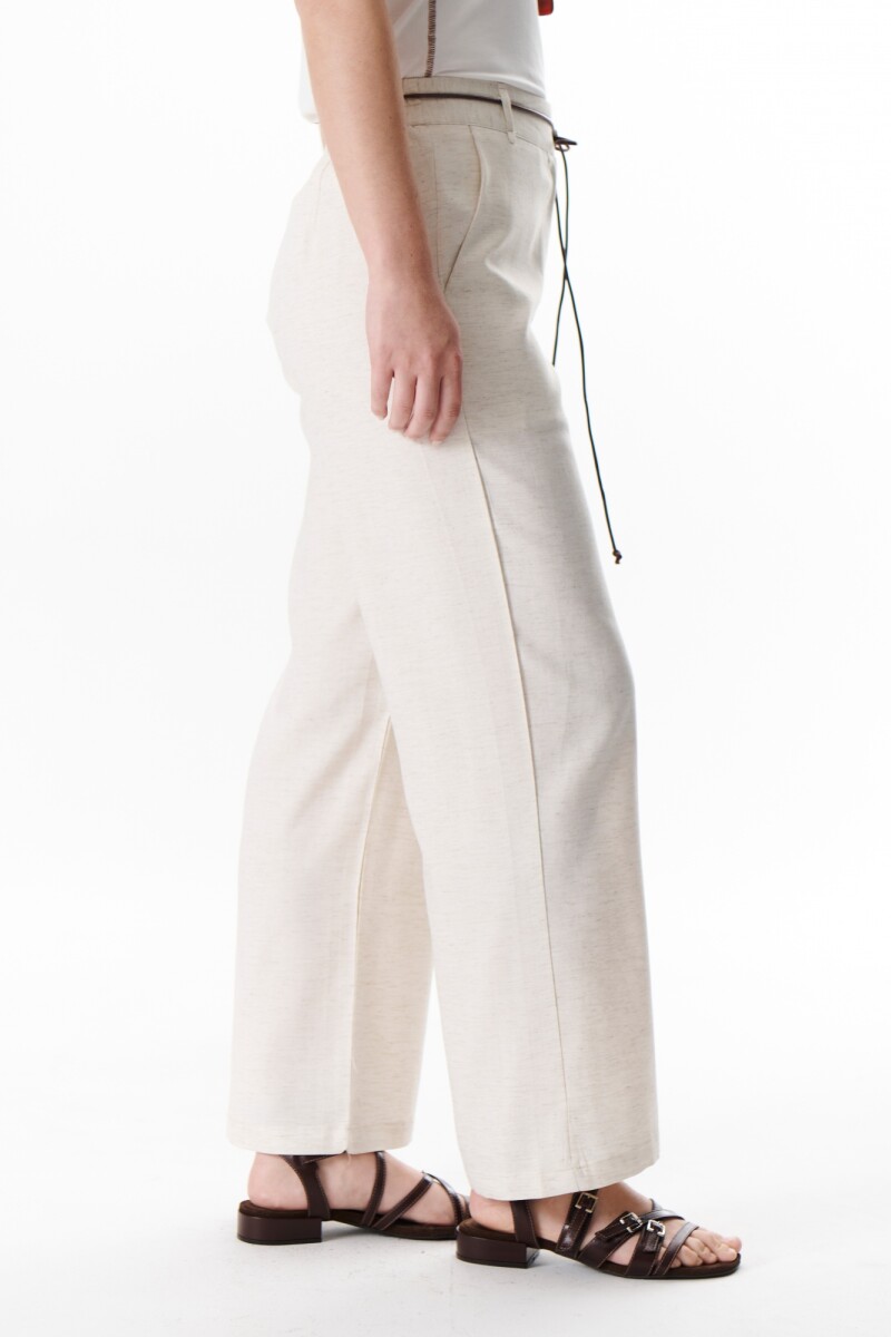 PANTALON LINO LYRIO BEIGE