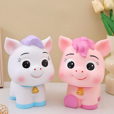 Alcancía Infantil Unicornio Blanco