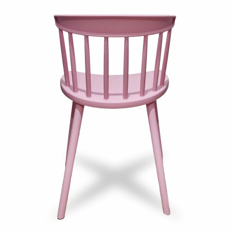 Silla Estilo Curve Luna con Posabrazos - Rosa Silla Estilo Curve Luna con Posabrazos - Rosa