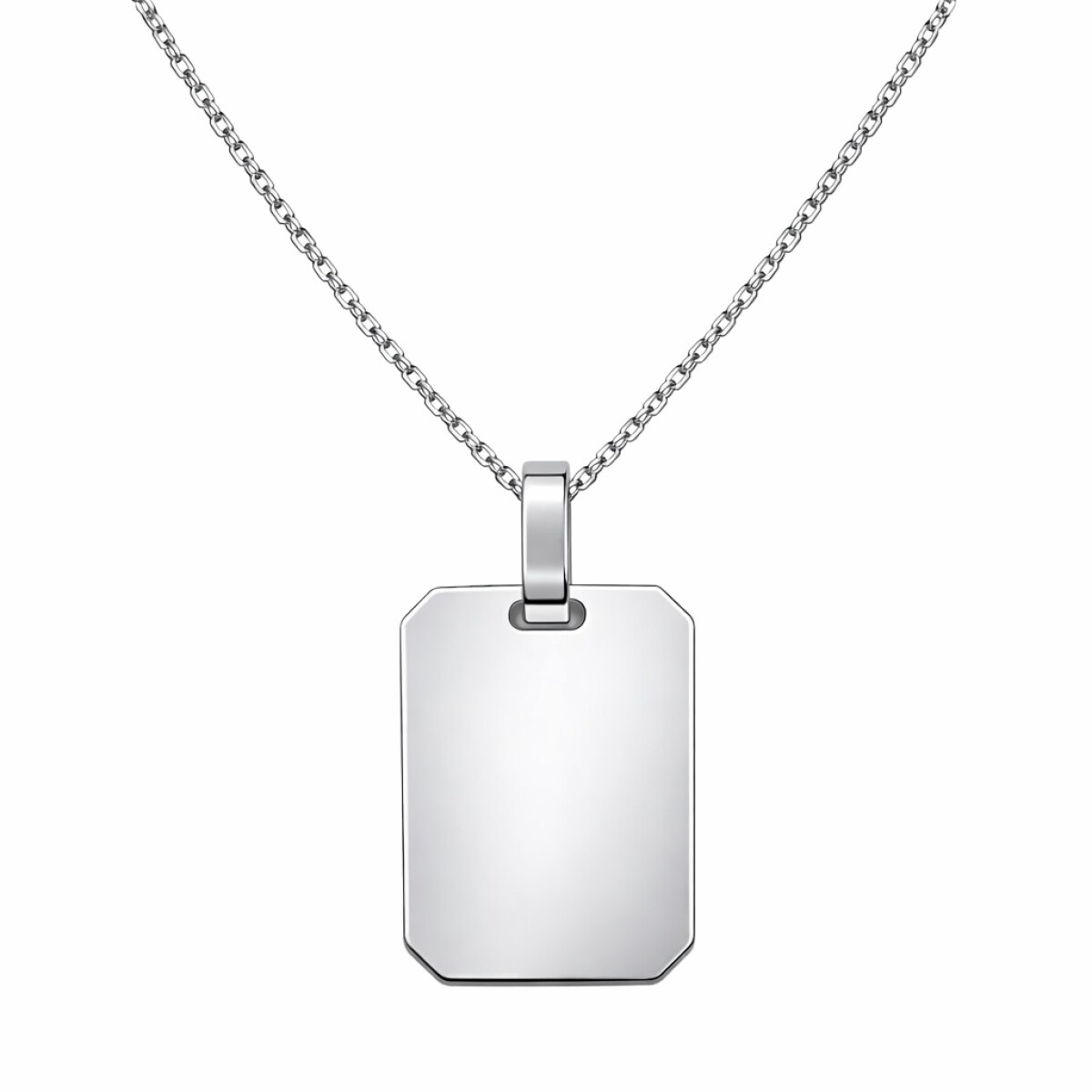 Dije Placa rectangular - Plata 925 - sin piedra - CP4706 - sinpiedra 