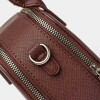 Cartera de mano New Penny en efecto cuero zaffiano Bordeaux