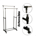 Perchero Doble Extensible Con Ruedas Perchero Doble Extensible Con Ruedas