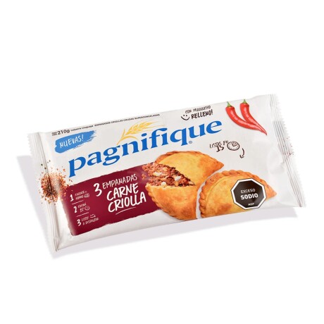 EMPANADAS DE CARNE CRIOLLA X3 PAGNIFIQUE EMPANADAS DE CARNE CRIOLLA X3 PAGNIFIQUE
