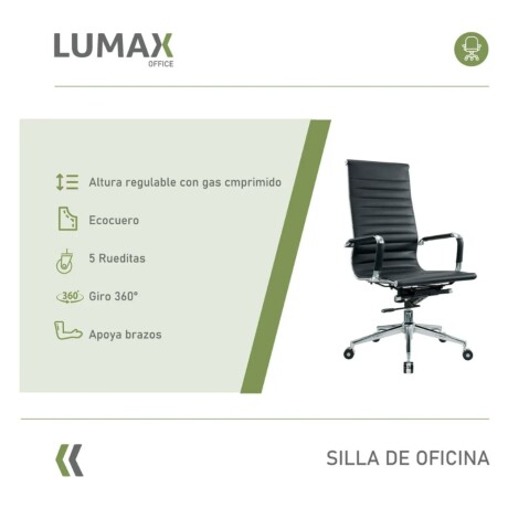 Silla Ejecutiva Ergonómica Lumax Modelo Tady Negro