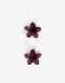 Broches Sets Flores Set De Broches Flor - Rojo Burdeaux