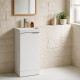 MOBILIARIO BAÑO MUEBLE DE BAÑO MDF LAQUEADO BLANCO BLANCO