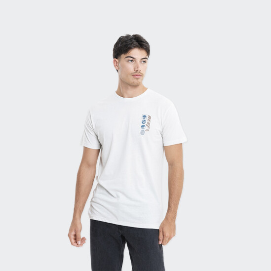 Remera Reef Regular Fit Printed Blanco