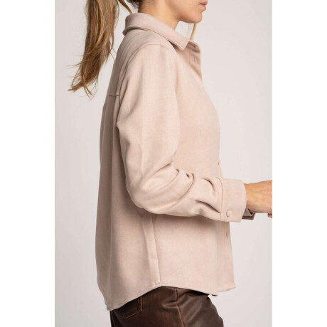 Camisa Gamuza Cuero Vegano Rosa